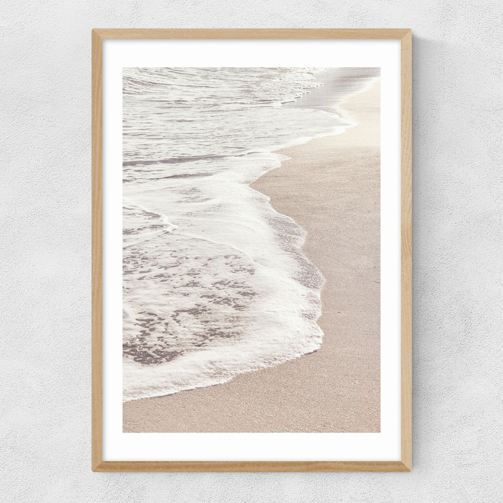 Waves II Narrow Oak Frame