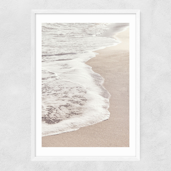 Waves II Narrow White Frame