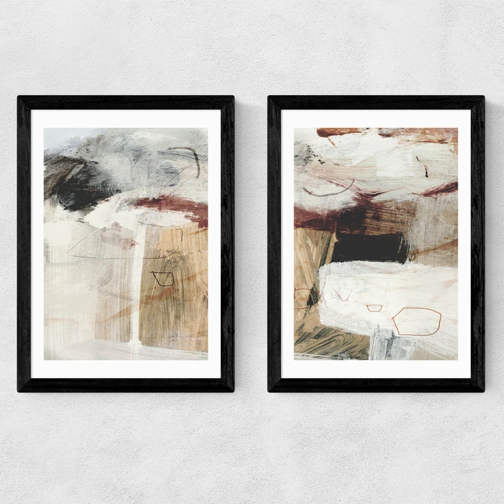 Marked Surface Diptych