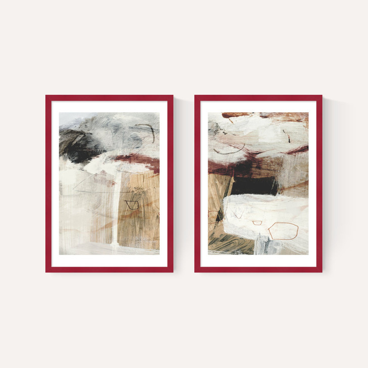Marked Surface Diptych