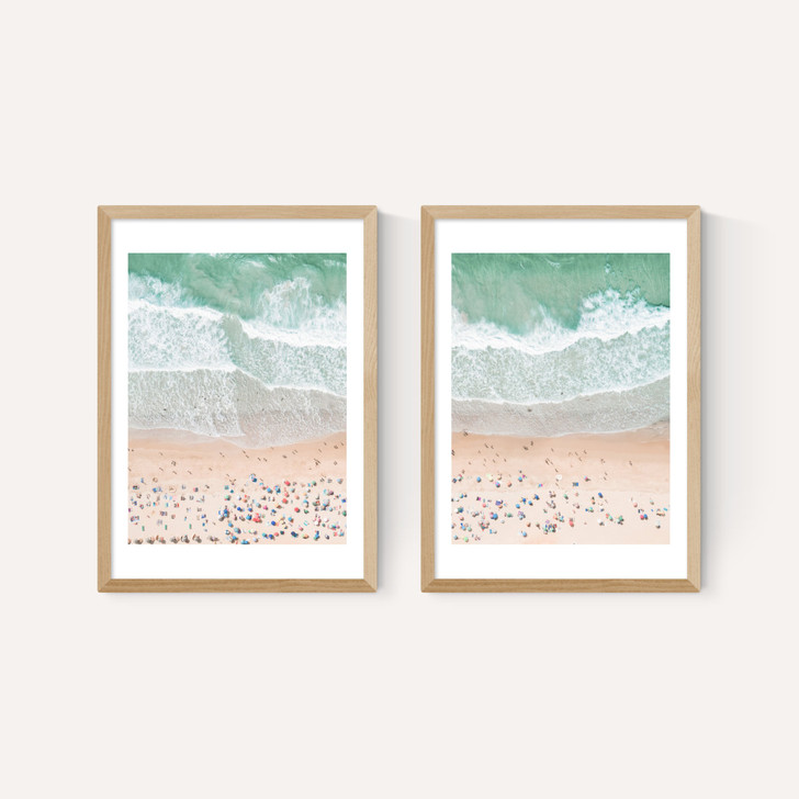 Aerial Beach Diptych