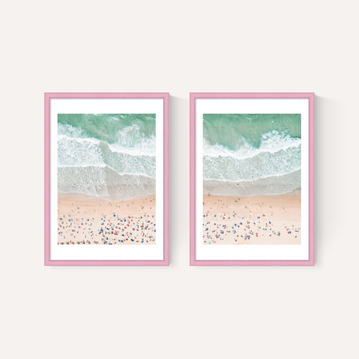 Aerial Beach Diptych