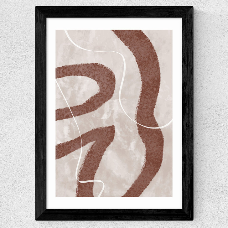 Abstract Fuzz Wide Black Frame