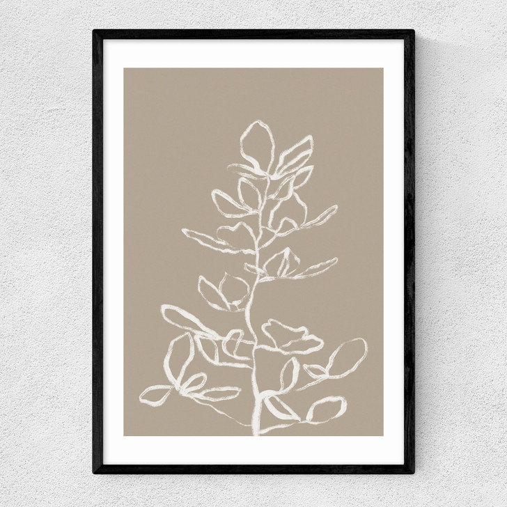 Elegant Branch Narrow Black Frame