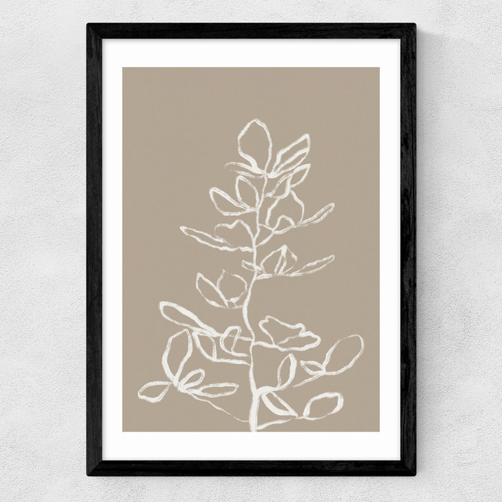 Elegant Branch Medium Black Frame