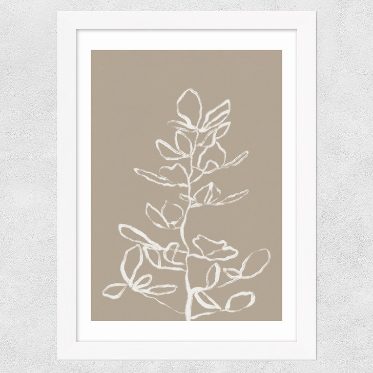 Elegant Branch Wide White Frame