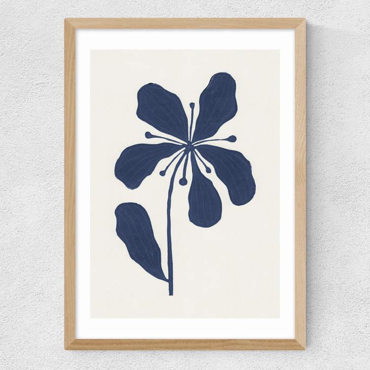 Whimsical Blossoms 2 Medium Oak Frame