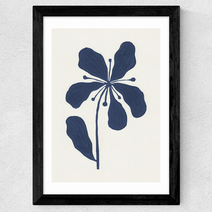Whimsical Blossoms 2 Wide Black Frame