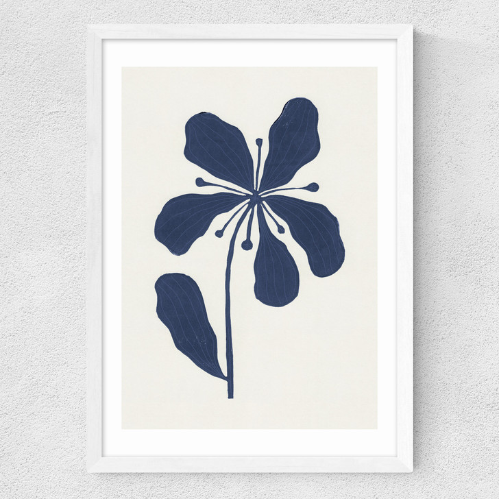 Whimsical Blossoms 2 Medium White Frame