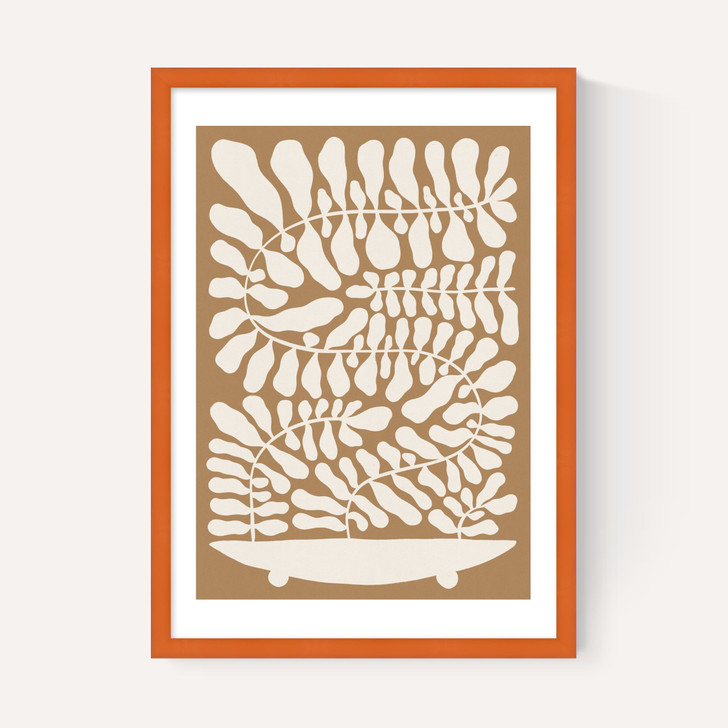 One Hundred Leaved Plant VII Brown