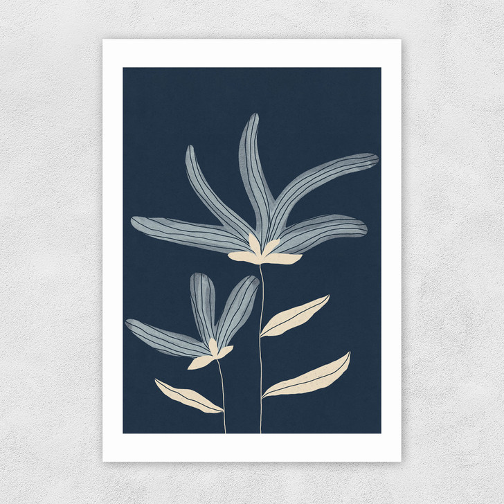 Two Flowers Unframed Print