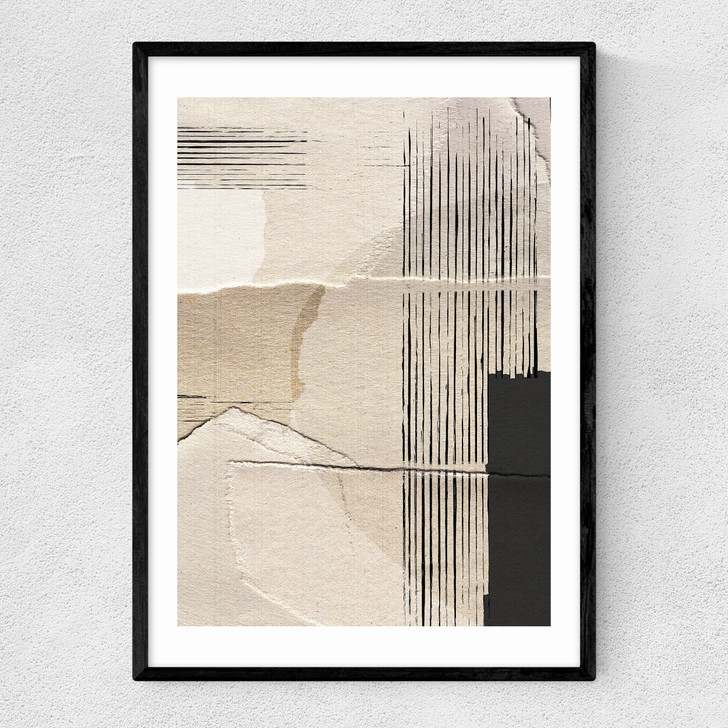 Paper Abstract Narrow Black Frame