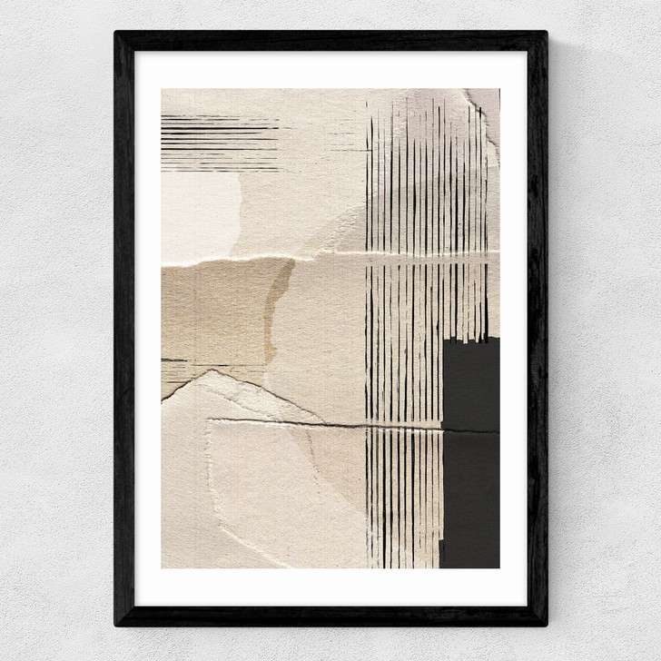 Paper Abstract Medium Black Frame