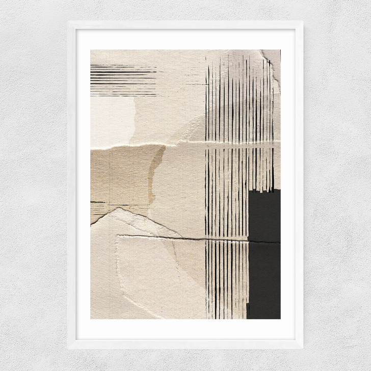 Paper Abstract Narrow White Frame