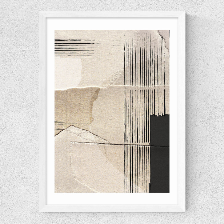 Paper Abstract Medium White Frame