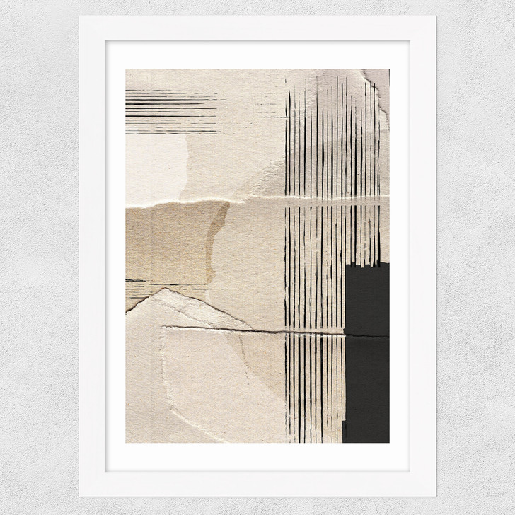 Paper Abstract Wide White Frame