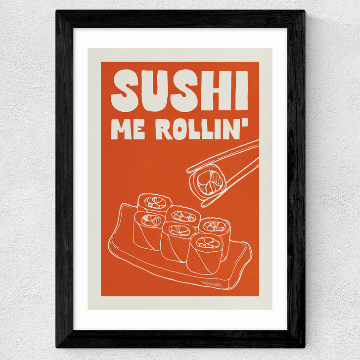 Sushi Me Rollin' Wide Black Frame