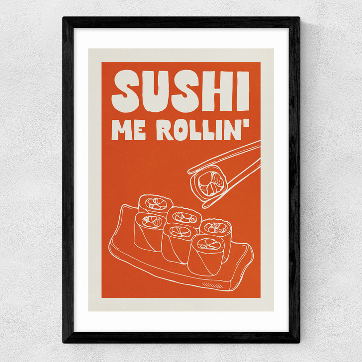 Sushi Me Rollin' Medium Black Frame