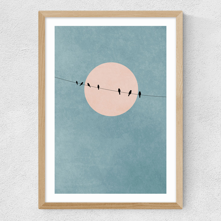 The Beauty Of Silence Medium Oak Frame