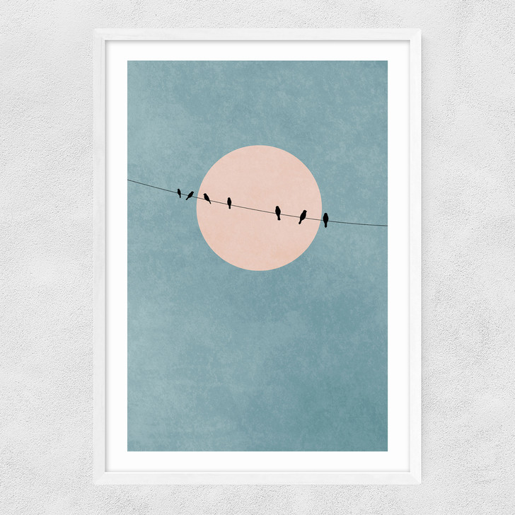 The Beauty Of Silence Narrow White Frame