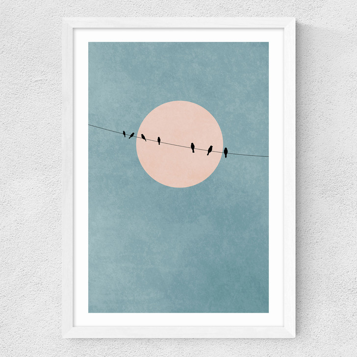 The Beauty Of Silence Medium White Frame