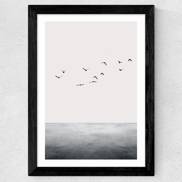 The Ocean Wide Black Frame