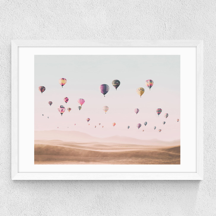 Around the World Medium White Frame