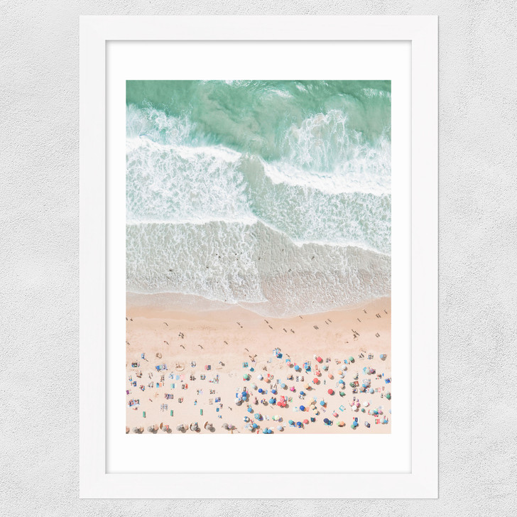 Aerial I Wide White Frame