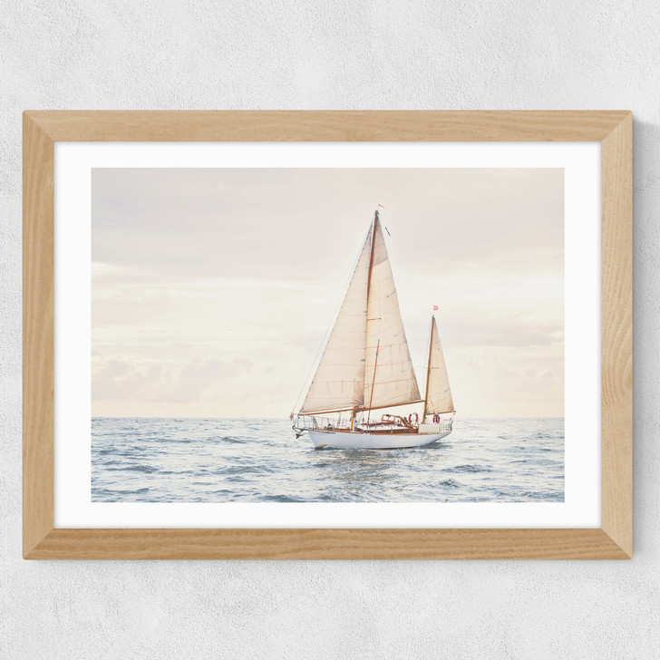 Sailboat Wide Oak Frame