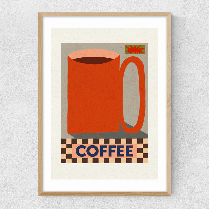 How Do You Take Your Coffee Narrow Oak Frame