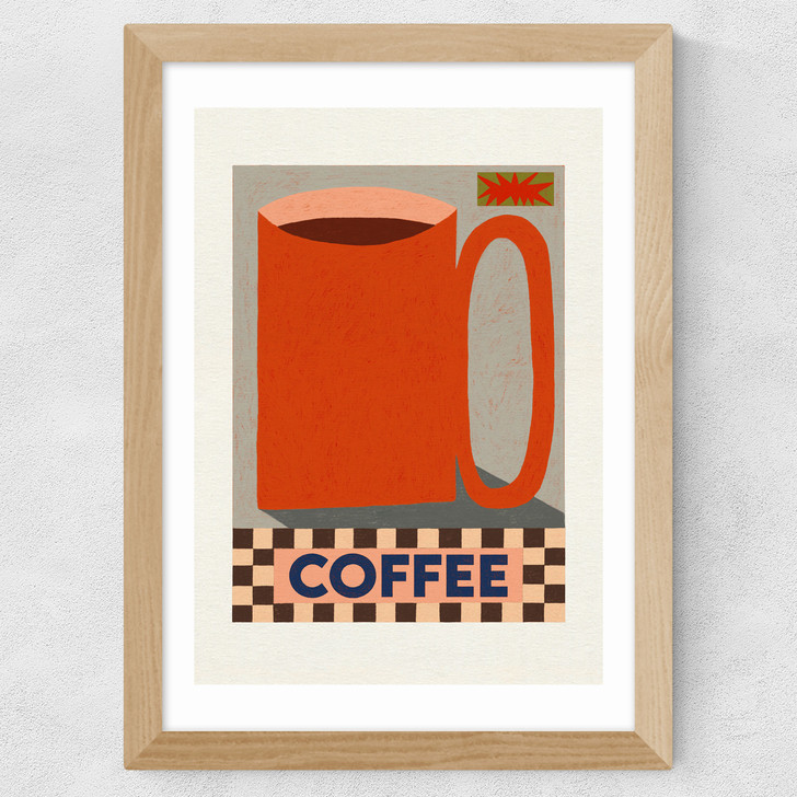 How Do You Take Your Coffee Wide Oak Frame