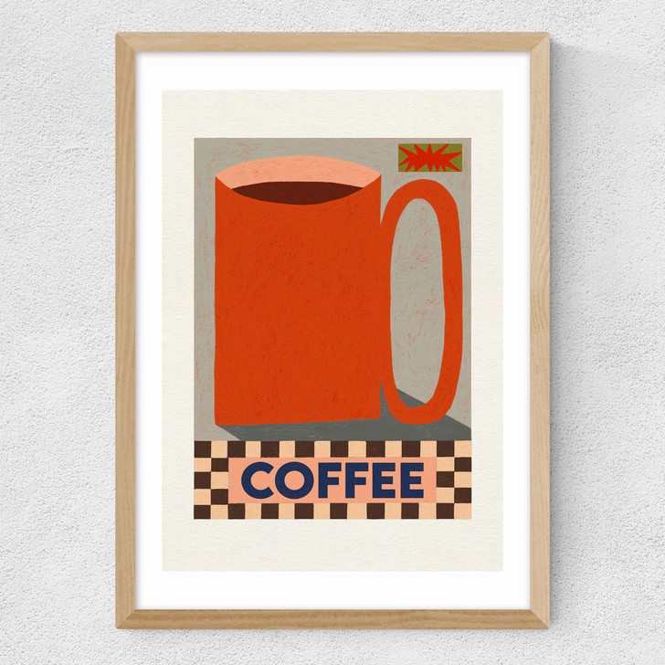 How Do You Take Your Coffee Medium Oak Frame