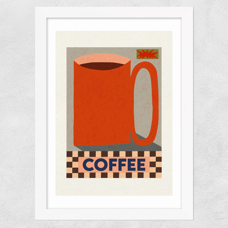 How Do You Take Your Coffee Wide White Frame