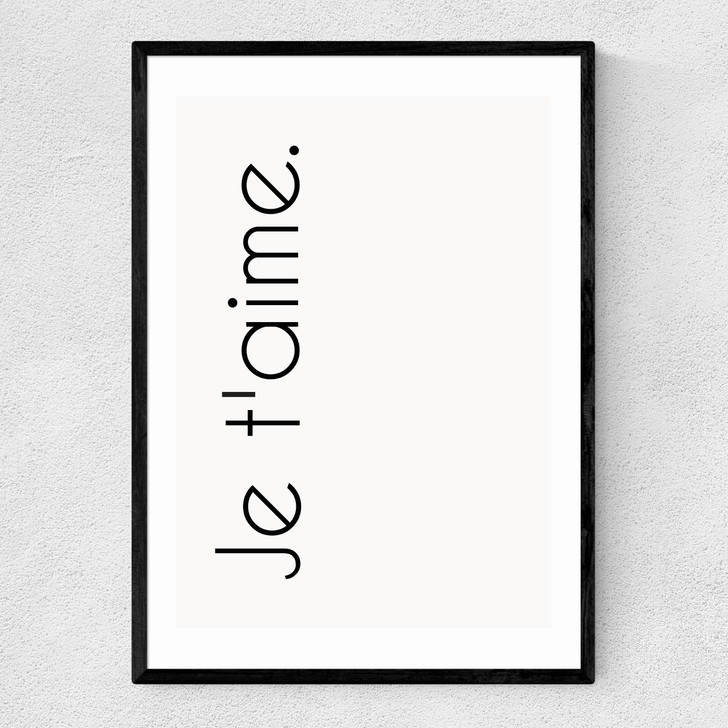 Je Taime Narrow Black Frame