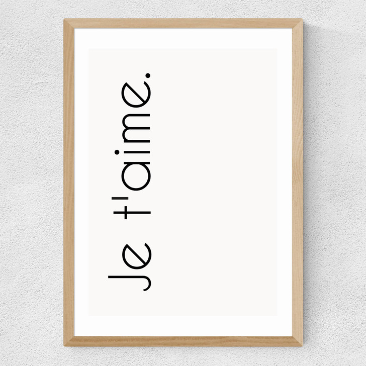 Je Taime Medium Oak Frame