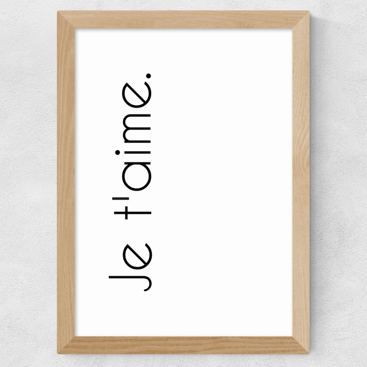 Je Taime Wide Oak Frame