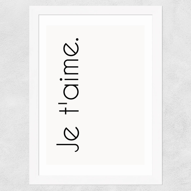 Je Taime Wide White Frame