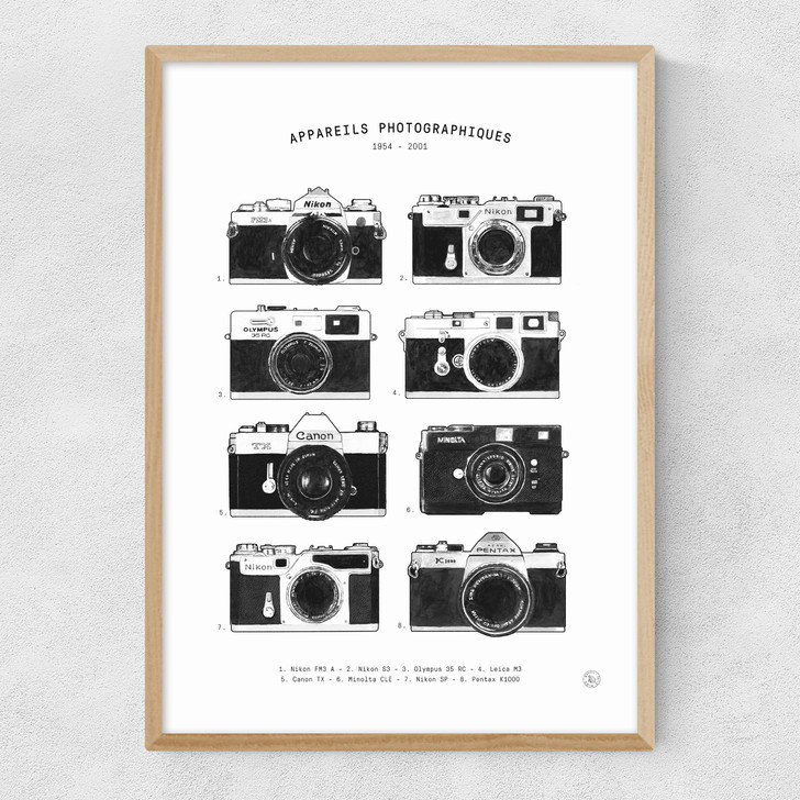 Appareils Photographiques Narrow Oak Frame