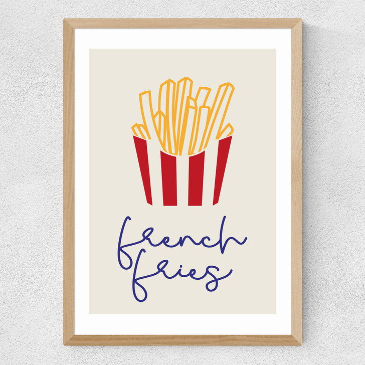 French Fries Medium Oak Frame