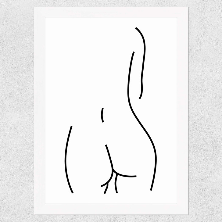 Derriere Wide White Frame