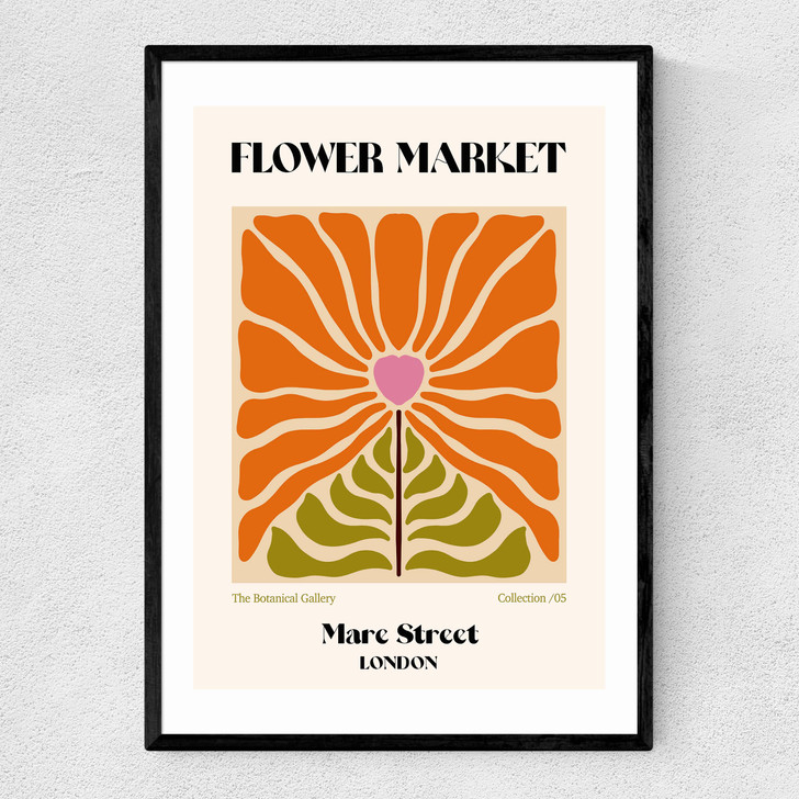 Mare Street Flower Market Narrow Black Frame