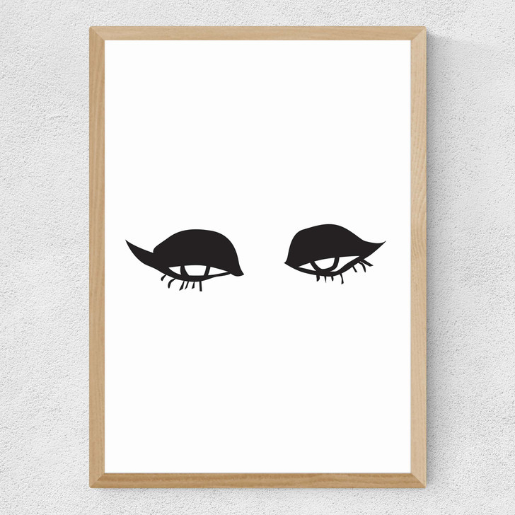 Sexy Eyes Medium Oak Frame