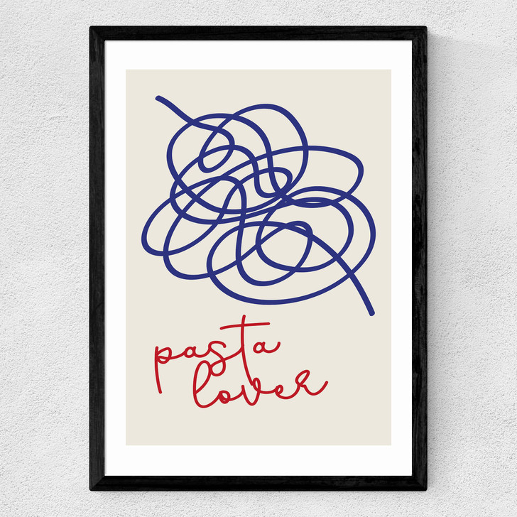 Pasta Lover Medium Black Frame