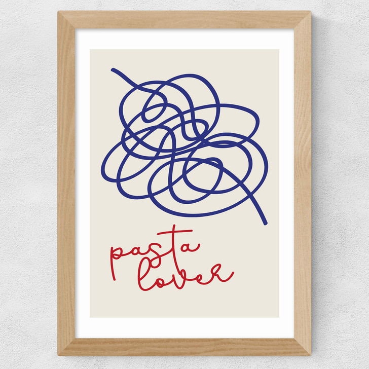 Pasta Lover Wide Oak Frame