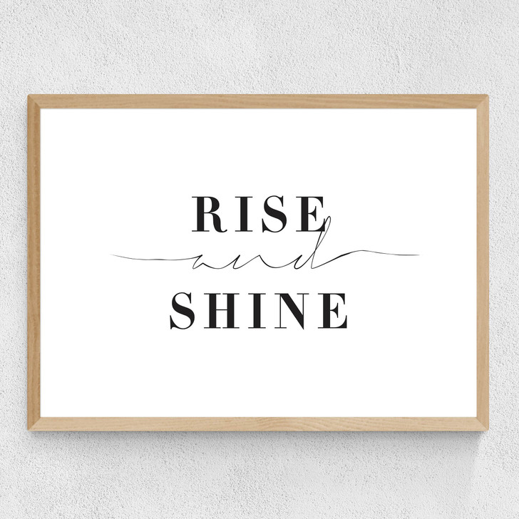 Rise and Shine by Honeymoon Hotel Medium Oak Frame