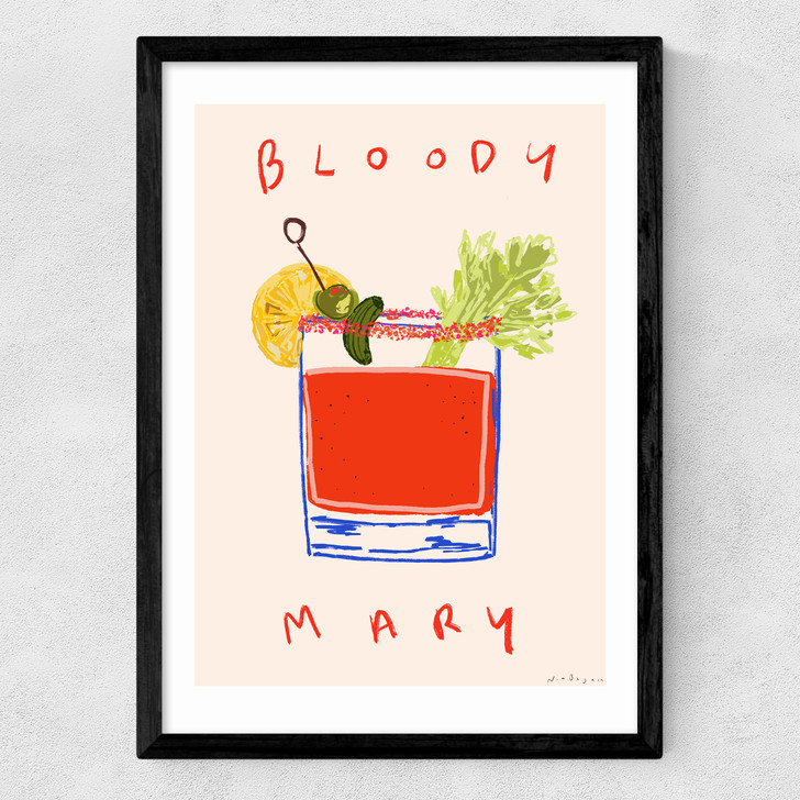 Bloody Mary Cocktail Medium Black Frame