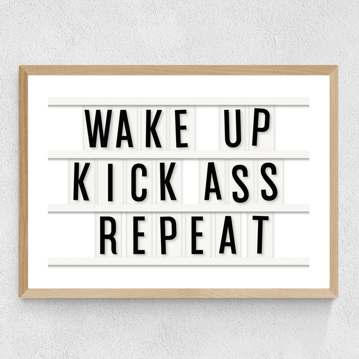 Kick Ass Repeat Medium Oak Frame