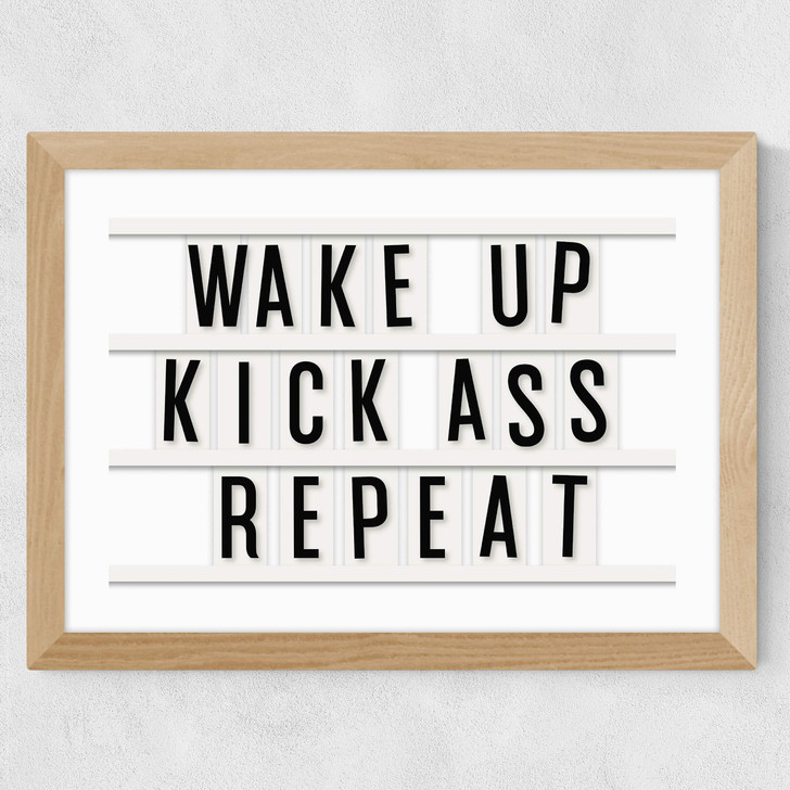 Kick Ass Repeat Wide Oak Frame