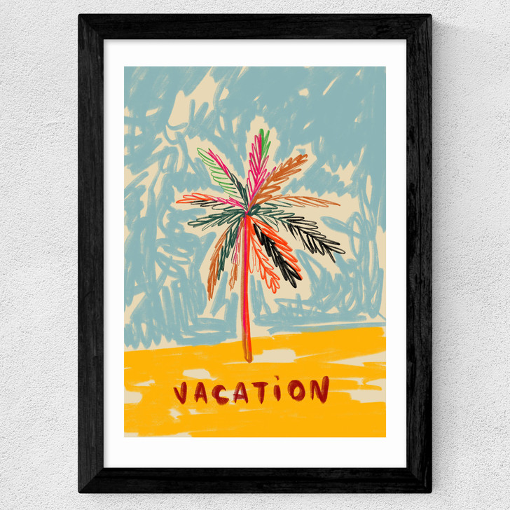 Vacation Wide Black Frame