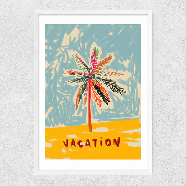 Vacation Narrow White Frame